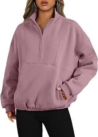 Pull en polyester tendance pour femme, style sport décontracté, avec poche zippée