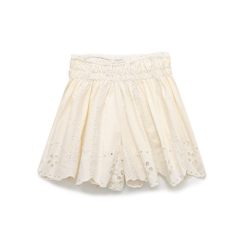 Embroidered Strap Top And Shorts
