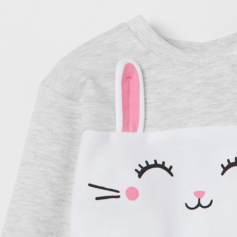 Nouveau costume à manches longues pour enfants avec dessin animé