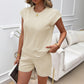 Ensemble pull court décontracté pour femme, motif macaron