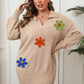 Wool Embroidery Flower Stitching Woolen Skirt