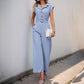 Casual Chic Waist-Cinched Sleeveless Jumpsuit For Women