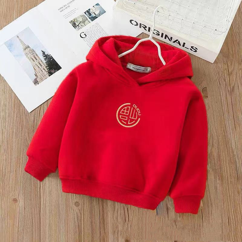 Pull à capuche et vêtements à manches longues en cachemire pour enfants, garçons et filles