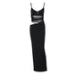 Winter New Fashion Patchwork Slit Mesh See-through Sling Dress