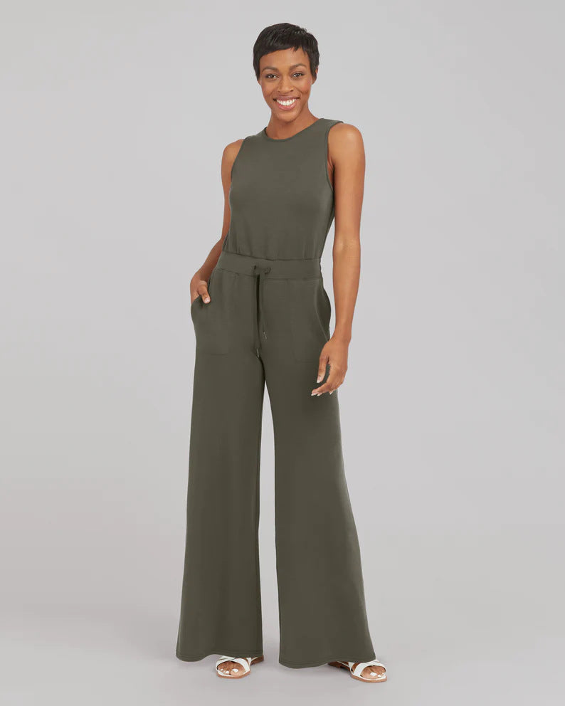 Combinaison pantalon à lacets tendance pour femme