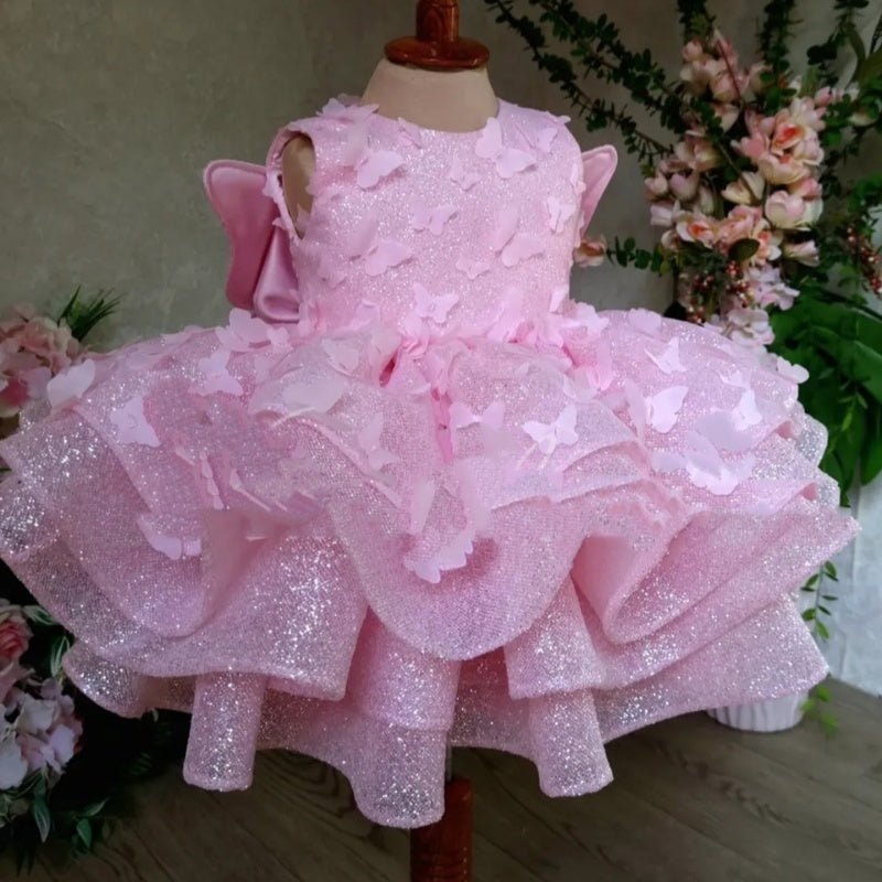 Summer New Sleeveless Three-dimensional Butterfly Decoration Female Treasure Dress