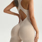 High Elastic Sleeveless Fitness Sports Back Shaping Yoga Jumpsuit