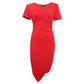 Women's Cotton Solid Color Casual Dress