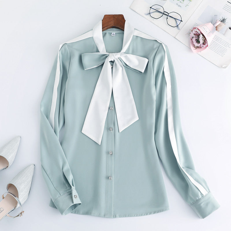 Women's Loose Design Niche Lace-up Shirt