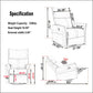 360  Swivel Rocking Recliner Chair, Nursery Glider, Modern Small Rocker