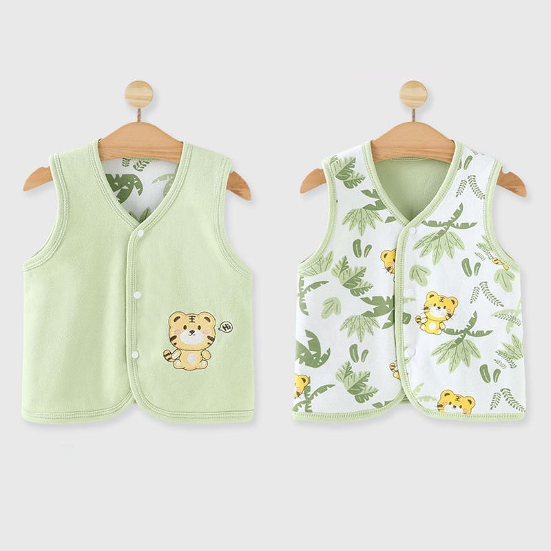 Gilet bébé printemps, automne et été, vêtements pour nouveau-nés en pur coton