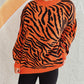Commuter Knitted Two-piece Zebra Pattern Contrast Color