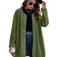 Women's Casual Solid Color Round Neck Single Breasted Long Sleeved Jacket