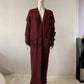 Cardigan long en tricot avec poche, pull long, manteau épais, européen et américain