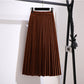 Fat Sister V-neck Sweater Korean Style Gold Velvet Skirt