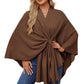 Loose V-neck Shawl Cape Fashionable Jacket