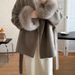 Manteau réversible en cachemire Advanced Sense avec haut noué sur le devant