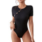 New Summer Women's Clothes Tight-fitting Solid Color European And American Knitted Jumpsuit