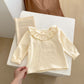 Children's Fungus Ruffled Collar Bottoming Shirt Lantern Skirt