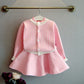 Two-piece Fashion Girls Thick Warm Knitted Sweater