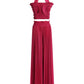 Design Tube Top High Waist Pleated Wide-leg Trousers