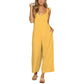 V-neck loose jumpsuit