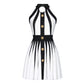 Summer New Sleeveless Three-dimensional Flower Slim-fit Knitted Dress