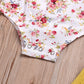 Ensemble deux pièces robe à bretelles fleuries pour fille