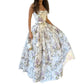 Elegant, Flowy Slip Dress With A Chic Print