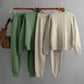 Pull décontracté en tricot torsadé à demi-col roulé
