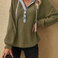 Sweat-shirt à capuche décontracté et à manches longues pour femme, style sport, ample et uni