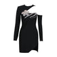 Robe à col rond tendance pour femme