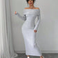 Long-sleeve Autumn Winter Long Dress Womens Clothing