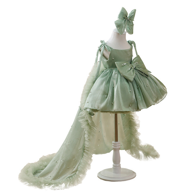Large Trailing Mesh Children's Dress