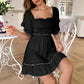 Holiday Leisure Style Seaside Atmosphere Chest-wrapped Dress