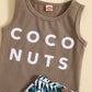 Children's Summer Clothing Casual Letter Print Short-sleeve Cartoon Shorts Suit