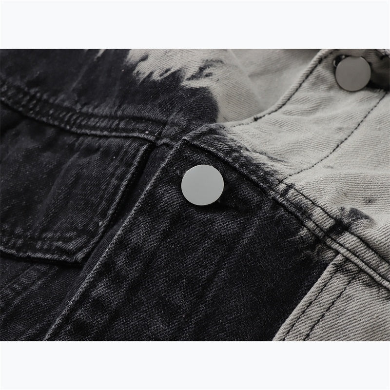 Women's Loose Versatile Ombre Work Denim Jacket Top