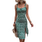 Womens Floral Slip Dress With Side Slit