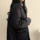 Design Large Pocket Medium Long Cotton Coat