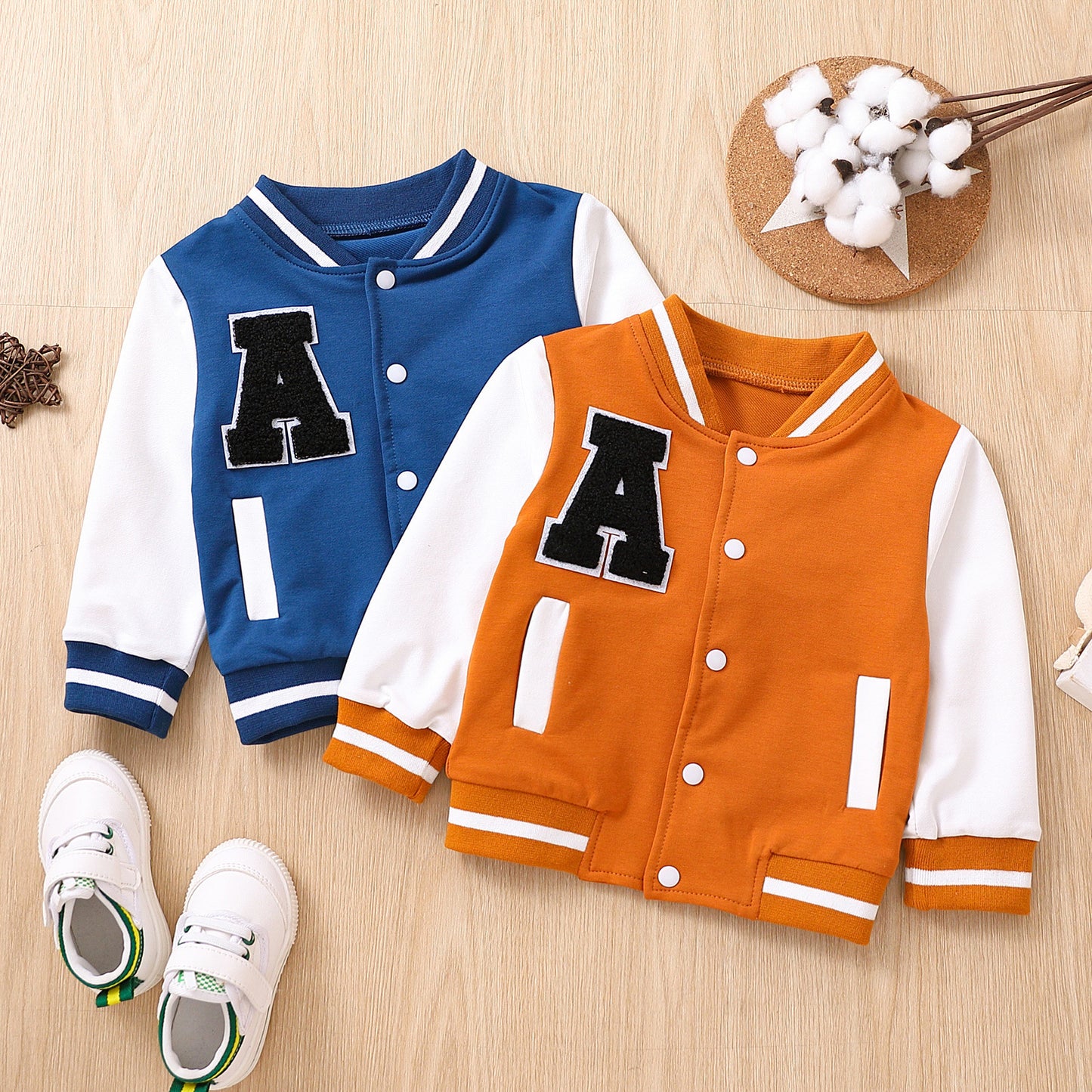 Veste d'automne pour enfants, uniforme de baseball