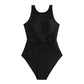 Women's Mesh Stitching One-piece Swimsuit