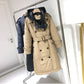 Trench long à lacets