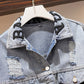 Veste patchwork en jean 