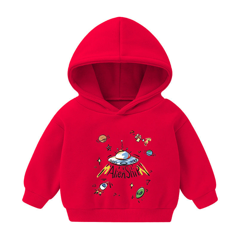 Pull à capuche et vêtements à manches longues en cachemire pour enfants, garçons et filles