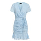 Pleated tie dress