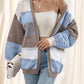 A Multicolored Striped Coat For Ladies