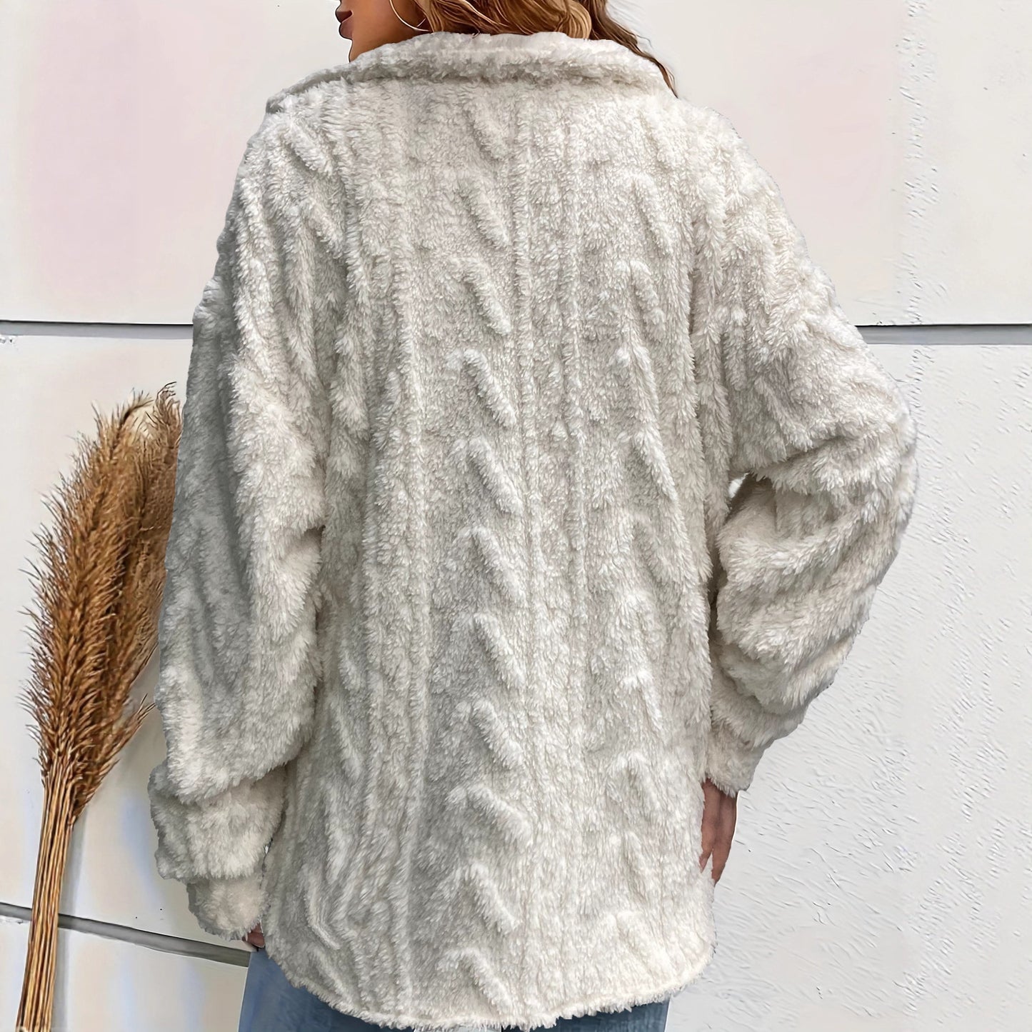 Casual Plush Long Sleeve Lapel Fashion Jacket