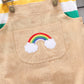 Rainbow Bib Pants Girls Baby Kids