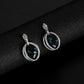 Two Sets of Fashion Inlaid Crystal Bridal Necklace And Earrings