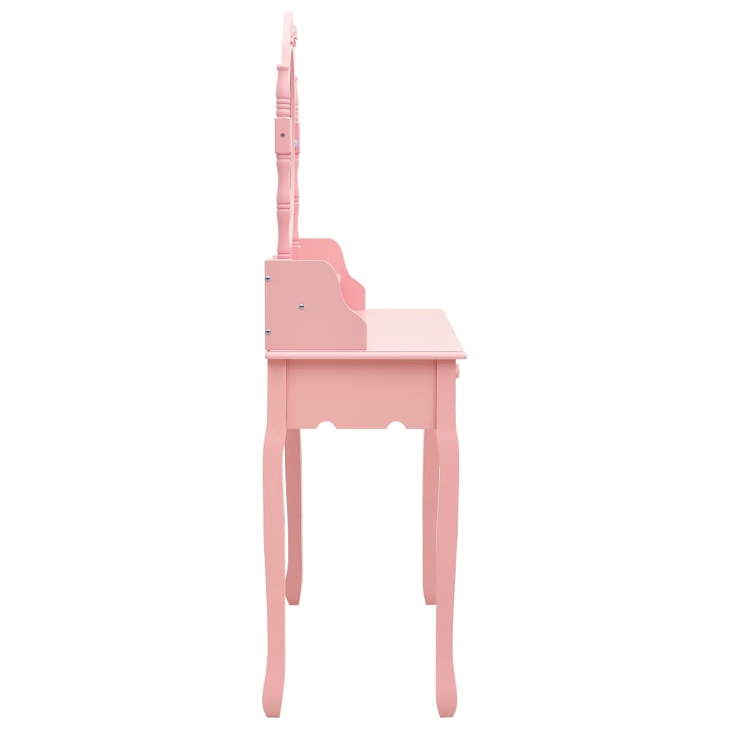 dressing table set with stool 75x Paulownia